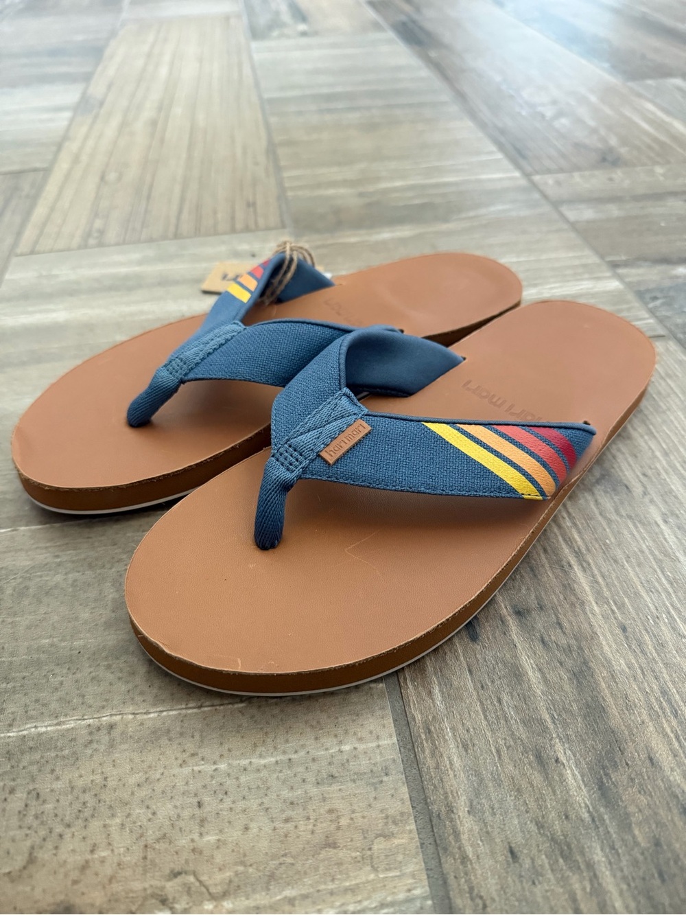 HARI MARI MEN'S DEL MAR FLIP FLOPS in Harbor size 11 - Picture 2 of 7